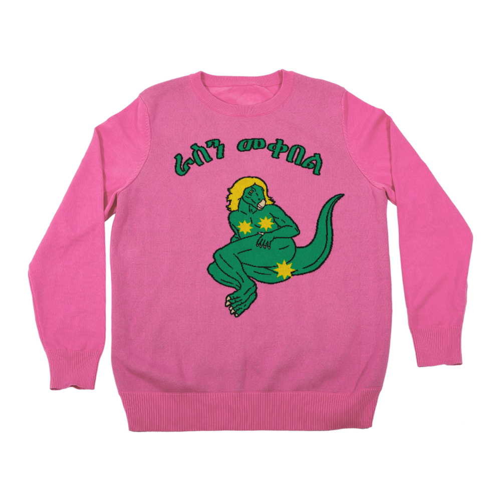 Acceptance/ራስን መቀበል  Knitted Pink Sweater