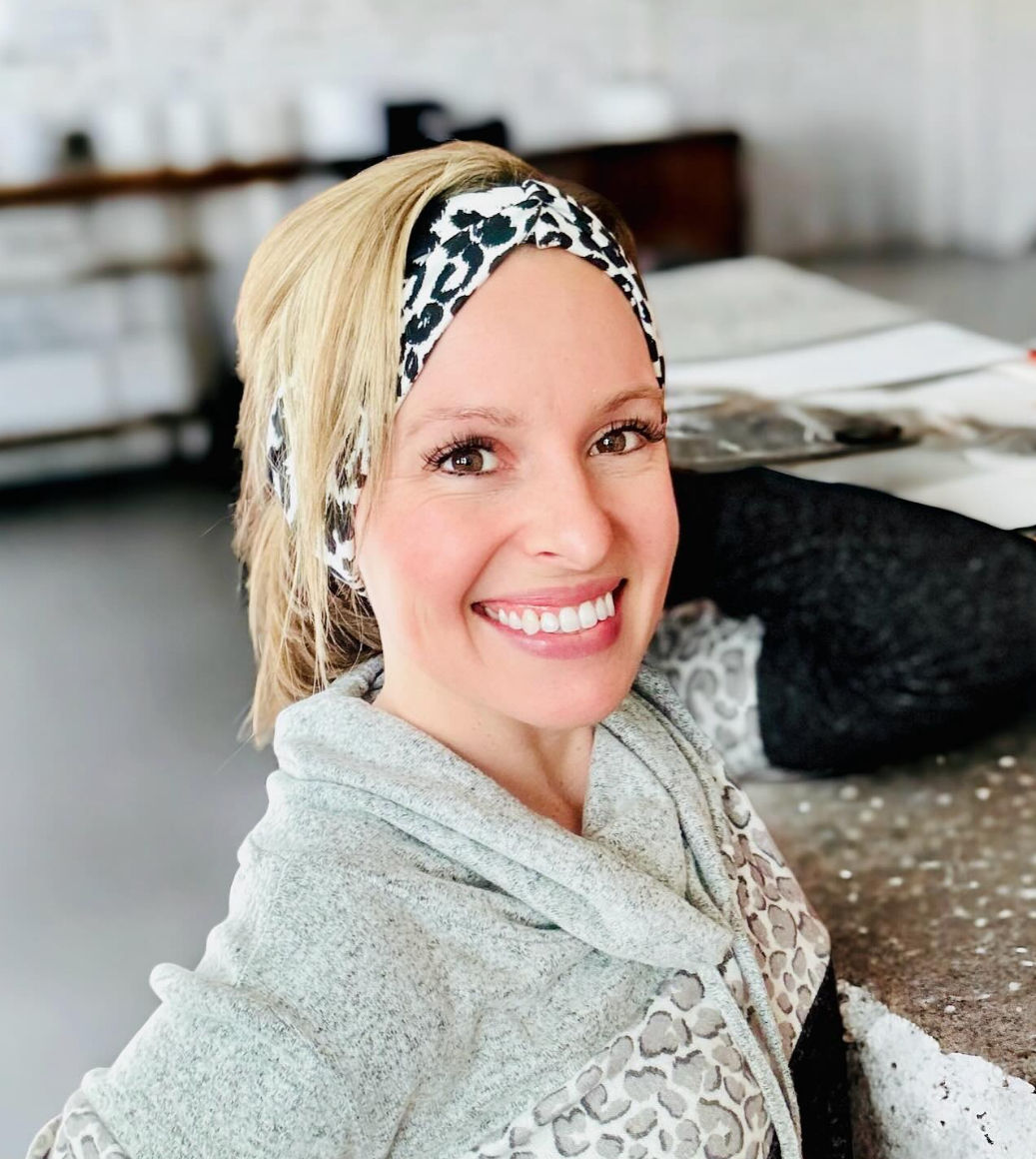 White and Black Animal Print Headband