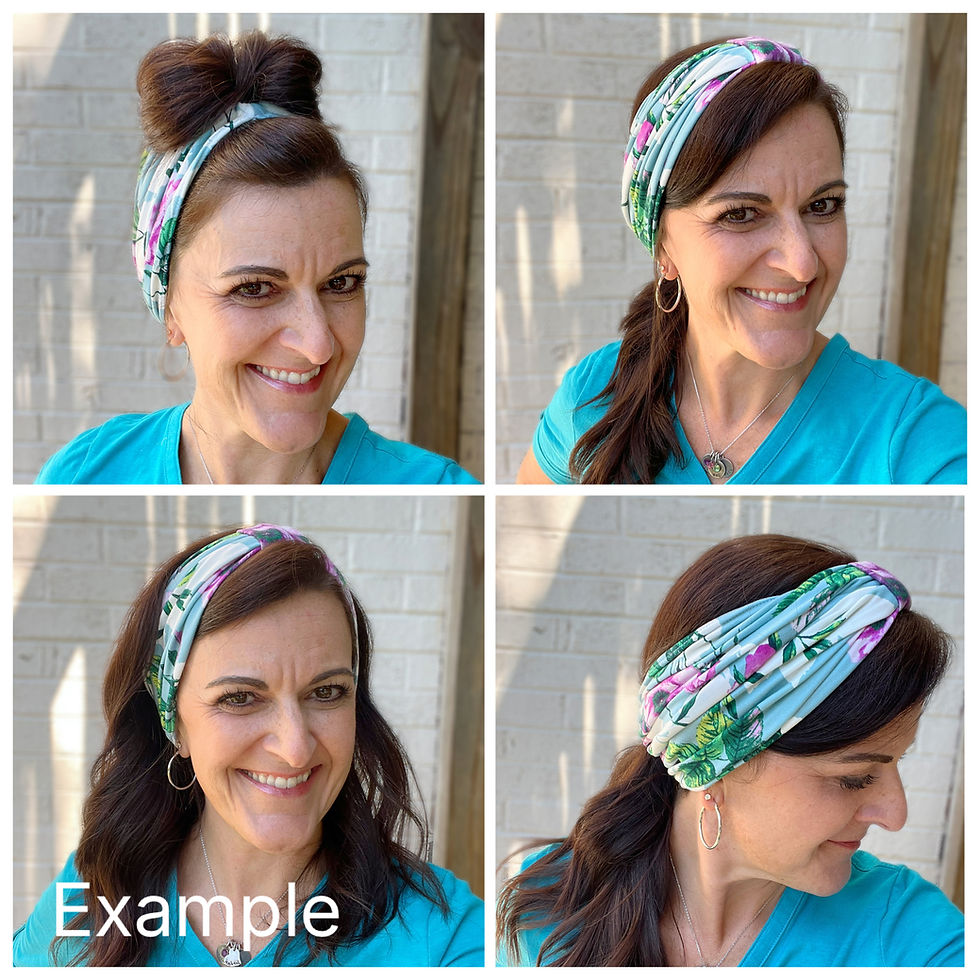 Thumbnail: EXCLUSIVE Gray and White Polka Dot Holey Headband