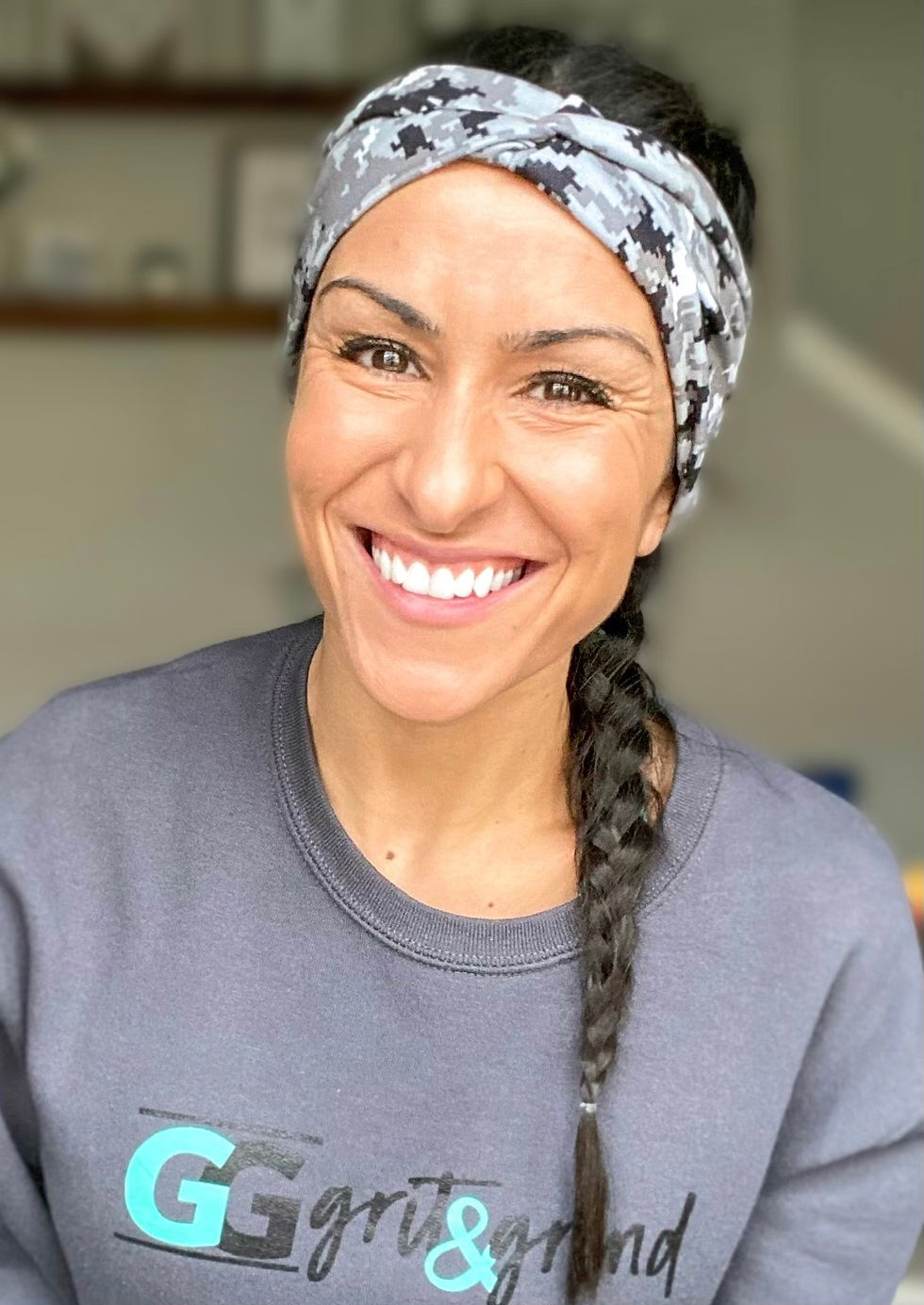 Digital Black and Grey Camo Headband