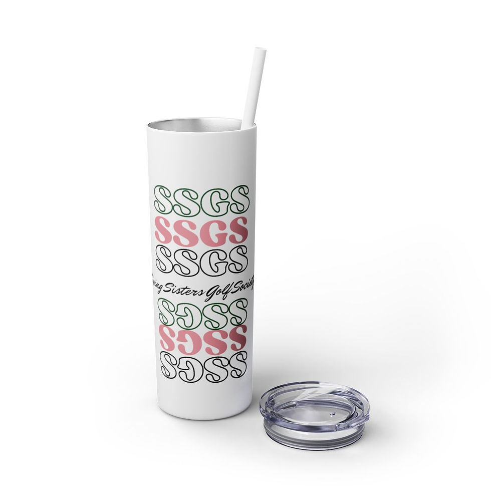 Thumbnail: SSGS Logo Skinny Tumbler with Straw, 20oz