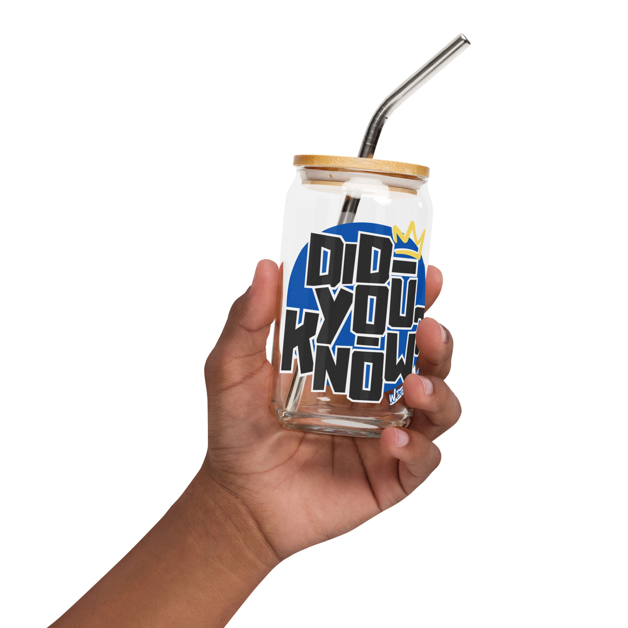 " Did You Know?" Can-shaped glass