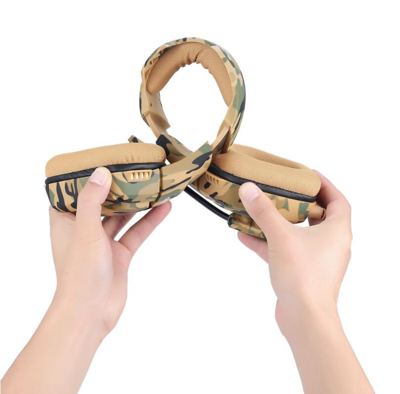 Thumbnail: Camouflage Wired Gaming Headset for PS4 and PC