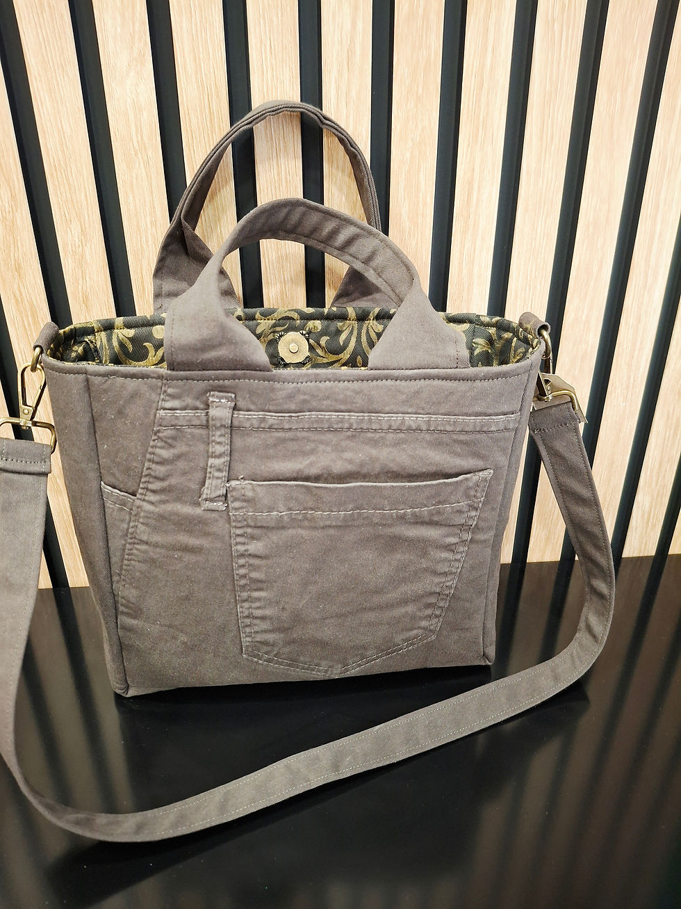 Thumbnail: Borsa Quadrata Damascato