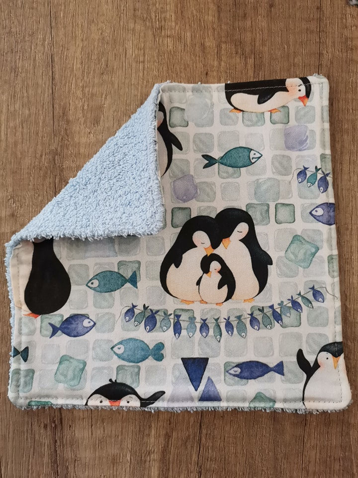 Washcloth with cotton fiber sponge - 20x20