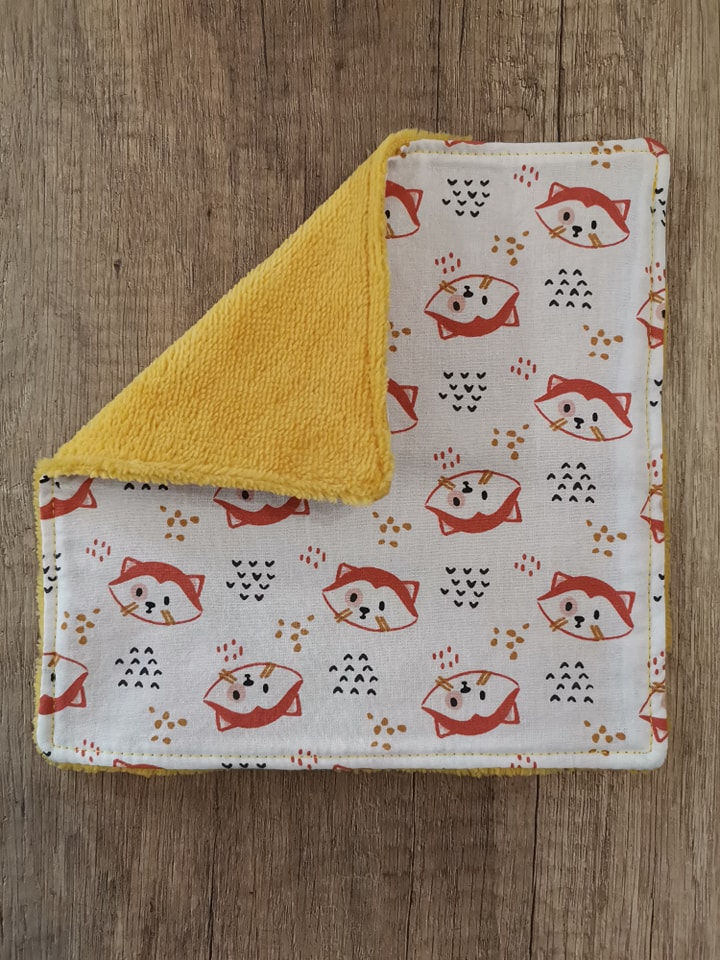 Washcloth with bamboo fiber sponge - 20x20