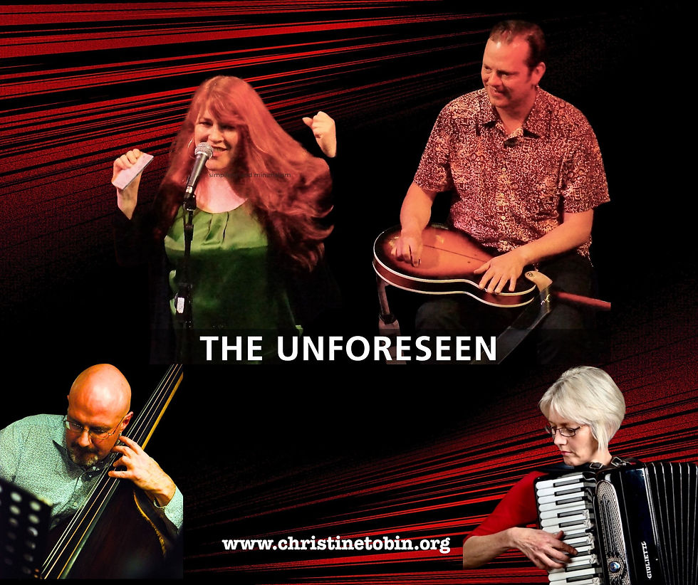 September dates for your calendar with my new band 'The Unforeseen'