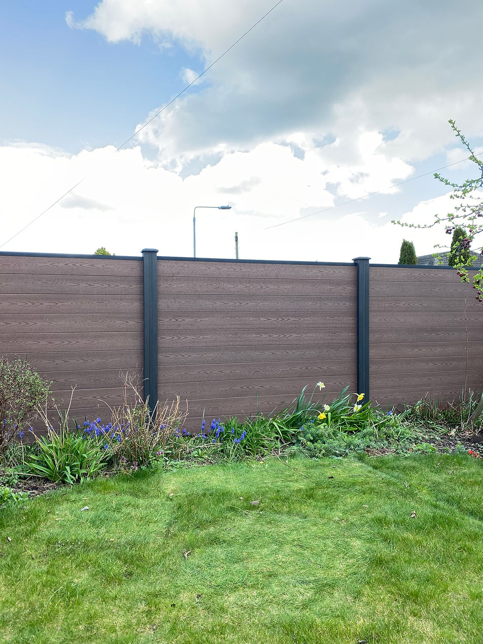 Thumbnail: Composite Fence Panel - Brown Oak