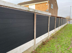 Composite Fence Panels Black