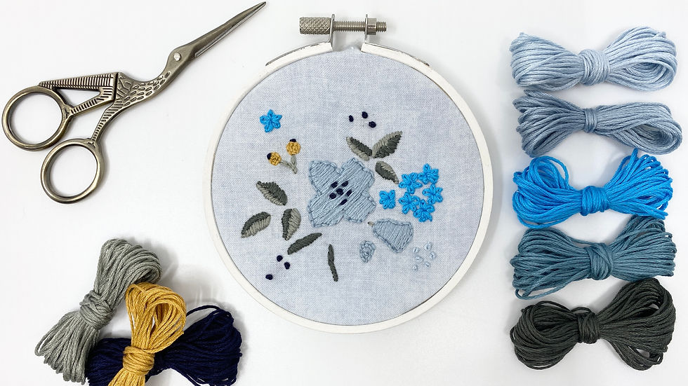Free floral embroidery pattern