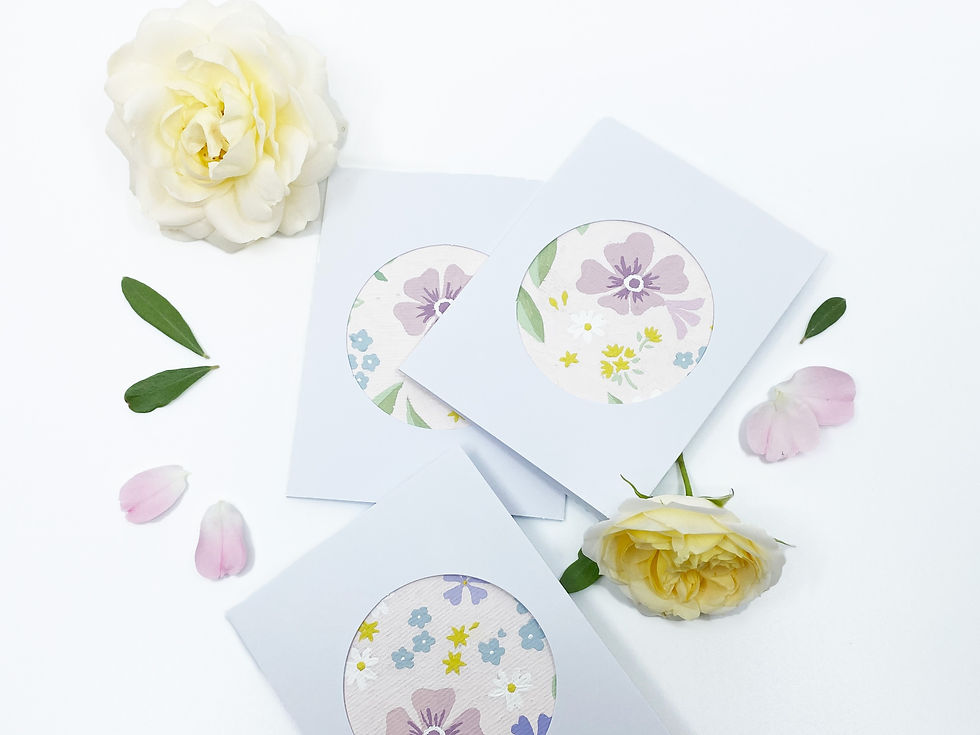 Floral Song cards by Cassandra Connolly