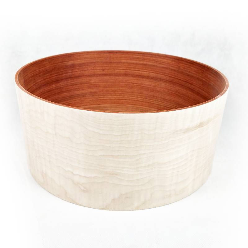 14"x6" padouk quilted maple