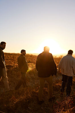 Shooting photo du groupe de musique breton Ndiaz pour leur nouvel album