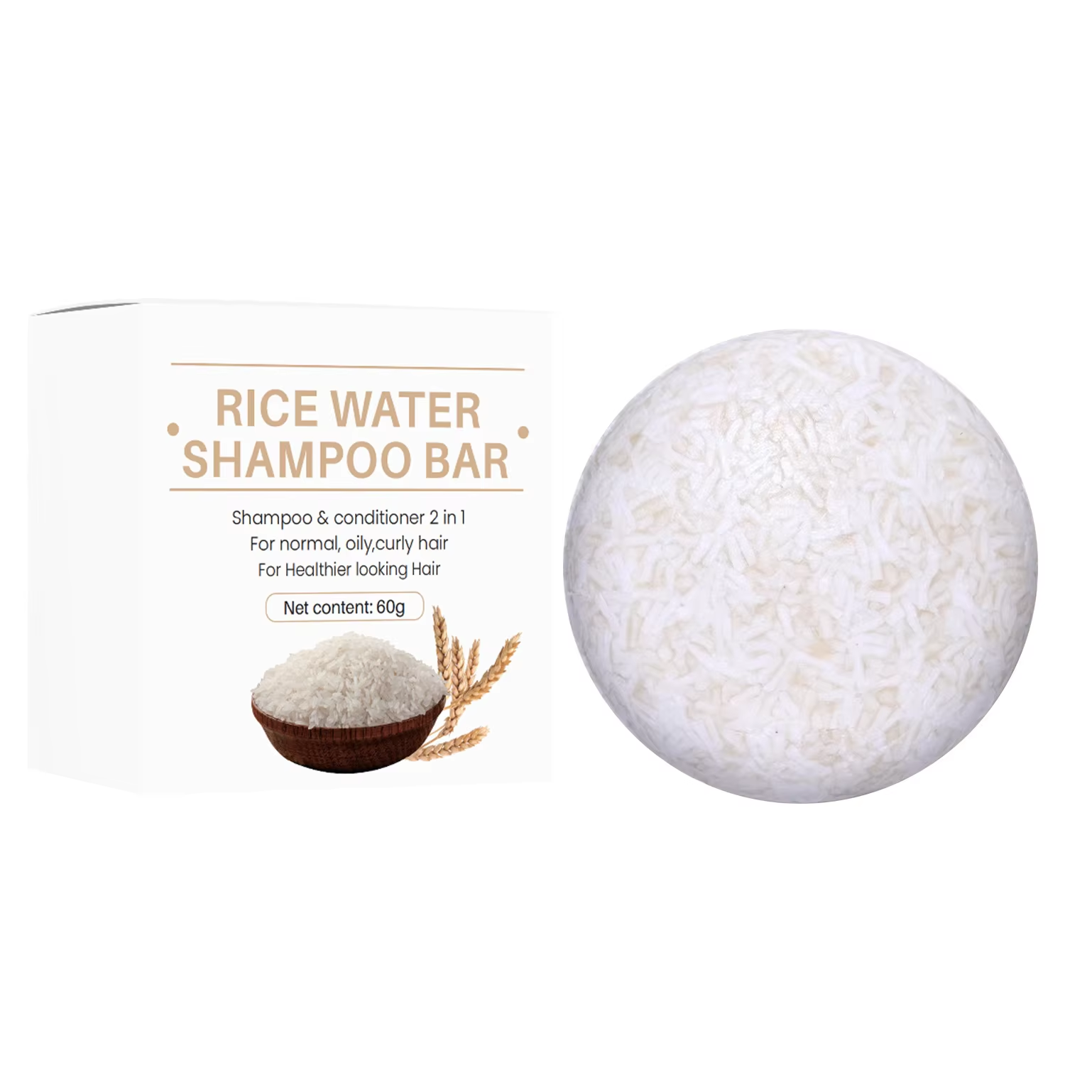 Organic Rice Shampoo Soap Bar Oil Free Conditioning Soap Rice Water Protein Nour