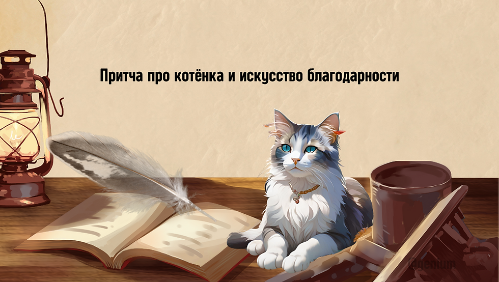 Притча про котёнка и искусство благодарности