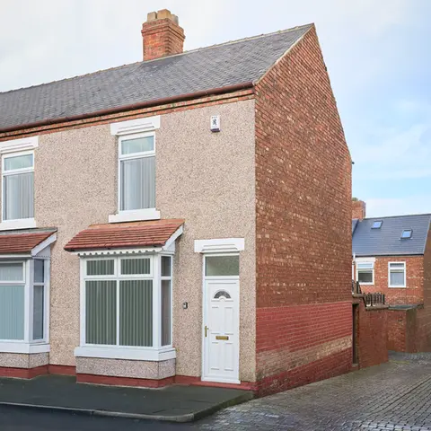 Property Photography North East is a folio of North Star Images
Specialising in Serviced accommodation photography, exterior Photography HMO Photography Darlington
This end terrace HMO in Darlington features two large windows to the front of the property with one street parking easy access to the front and back of the property. Located just a short walk from Darlington town centre. Photographed by property Photography North East a folio of North Star Images.
