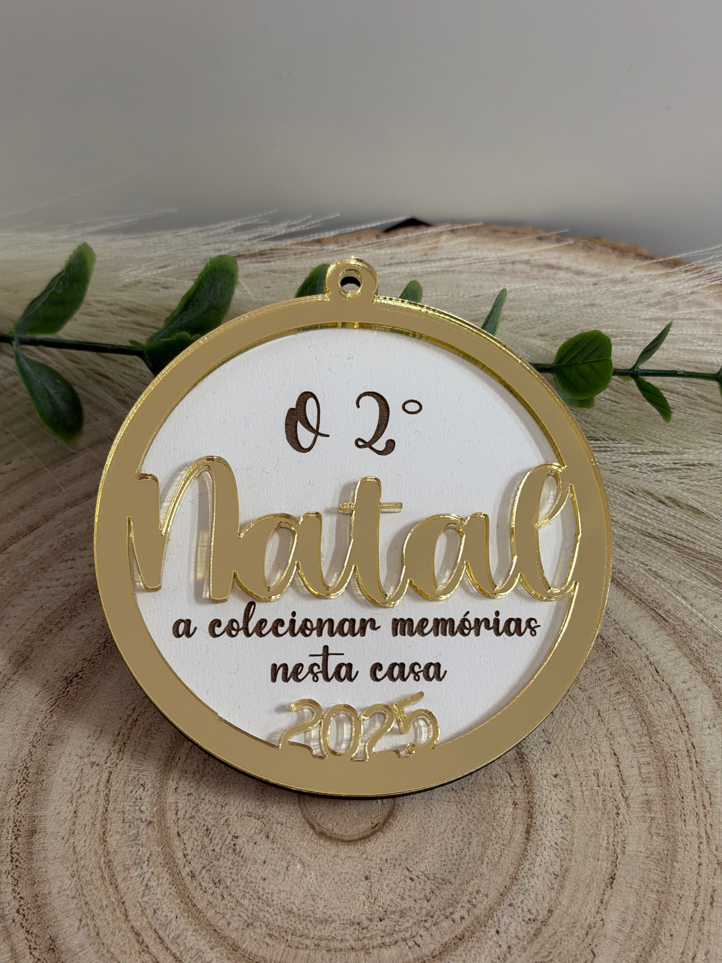 Bola de Natal acrílico 