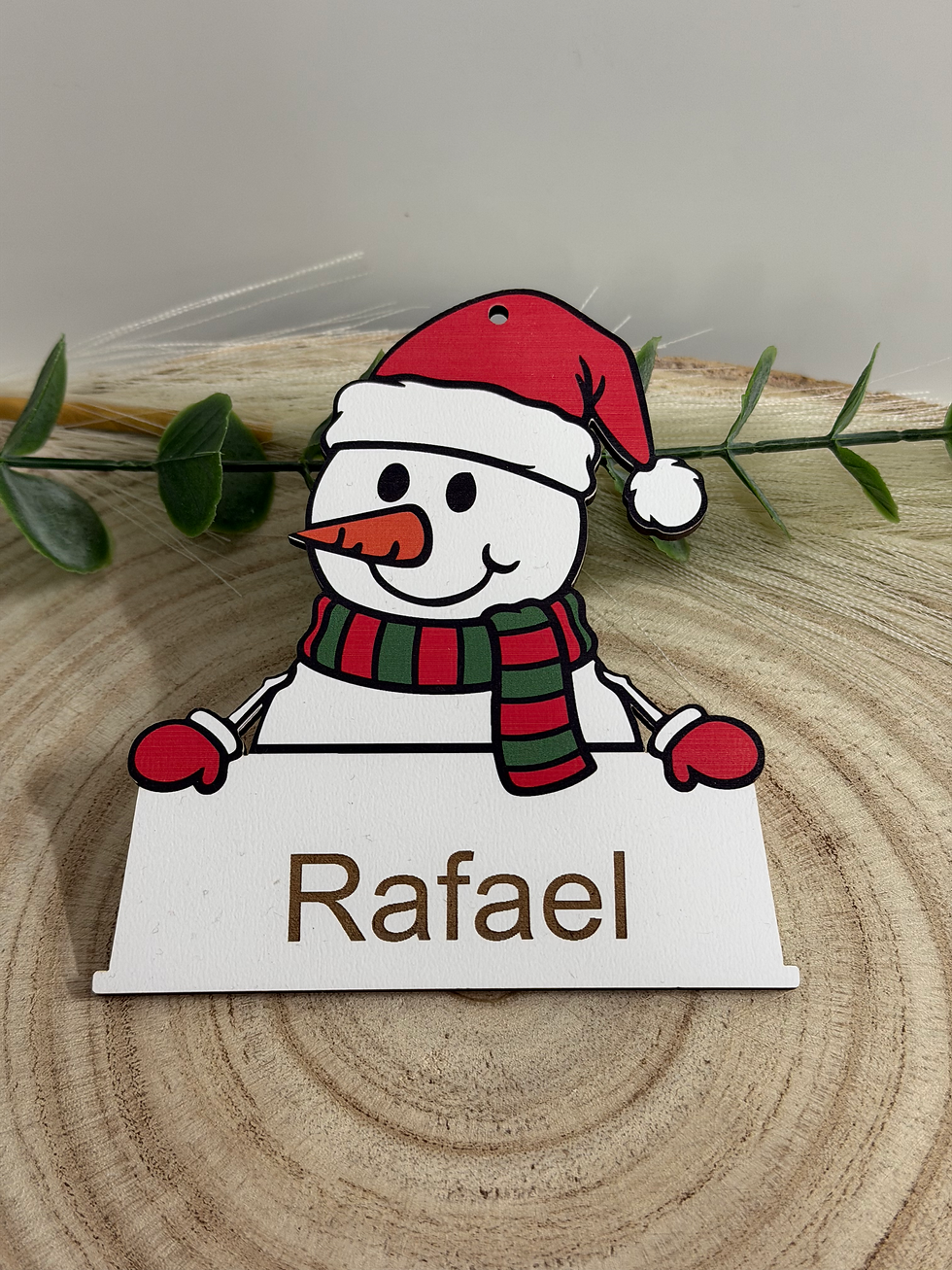 Boneco de Neve Personalizado de Natal