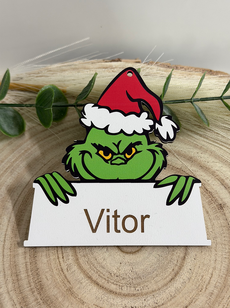 Personagem Estilo Grinch Personalizado Natal
