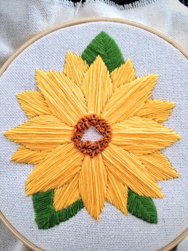 Sunflower embroidery  mmfcl template Sunflower embroidery  mmfcl template