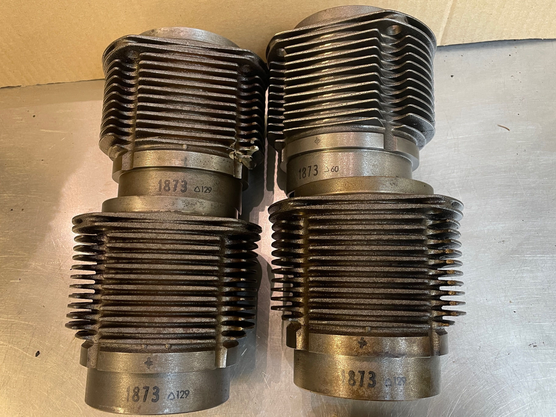 NOS K&S 1600s Pistons/ Cast Iron Cylinders