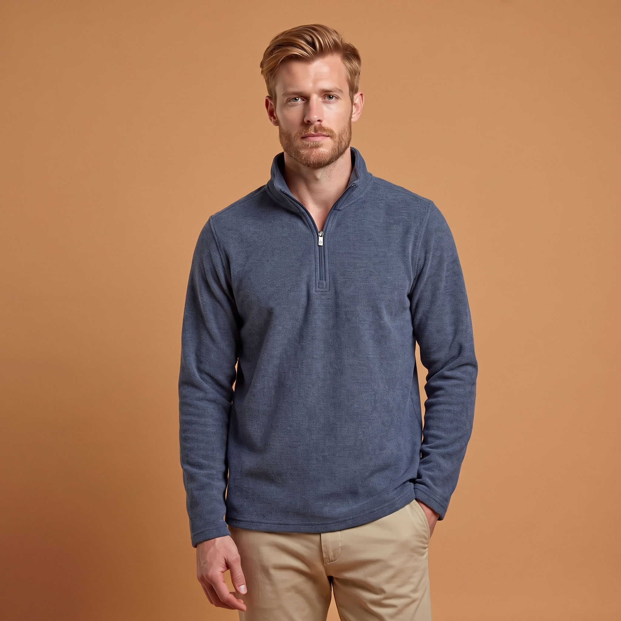 NRM 2253 1/4 Zip Popcorn Fleece