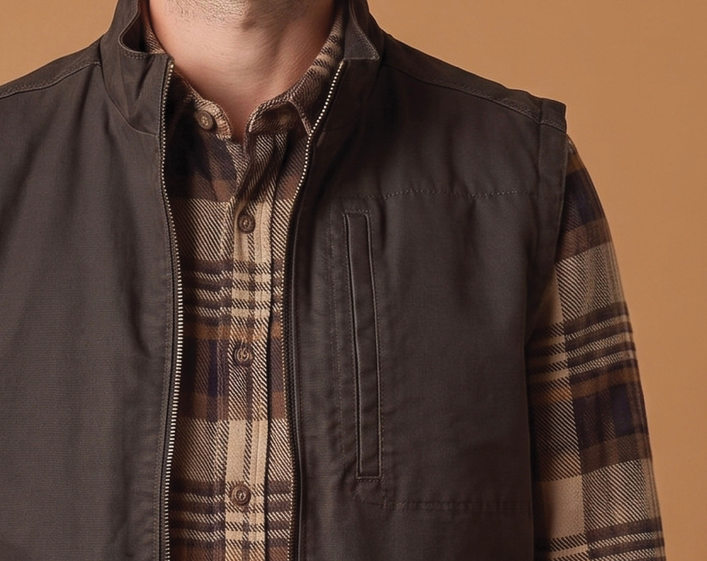 NRM 8082 Color Coating Ranch Vest With Quilt lining