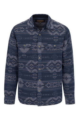 NRM8072 Santa Fe Aztec Yarn Dye Jacquard Woven Shirt Jacket