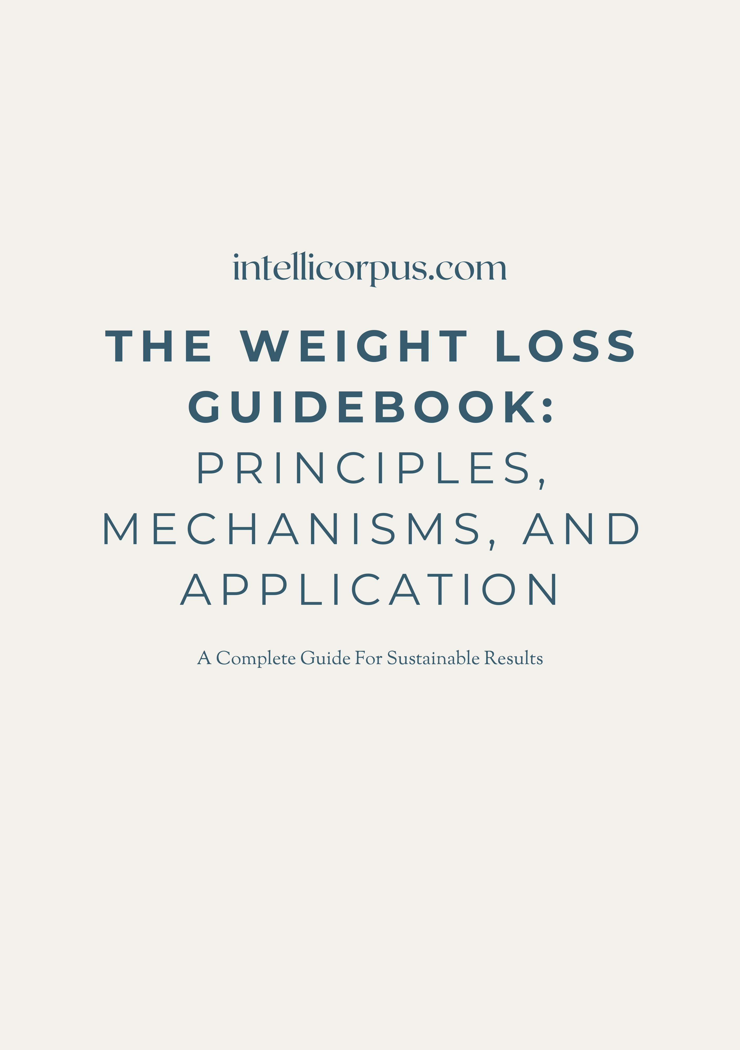 The Weight Loss Guidebook