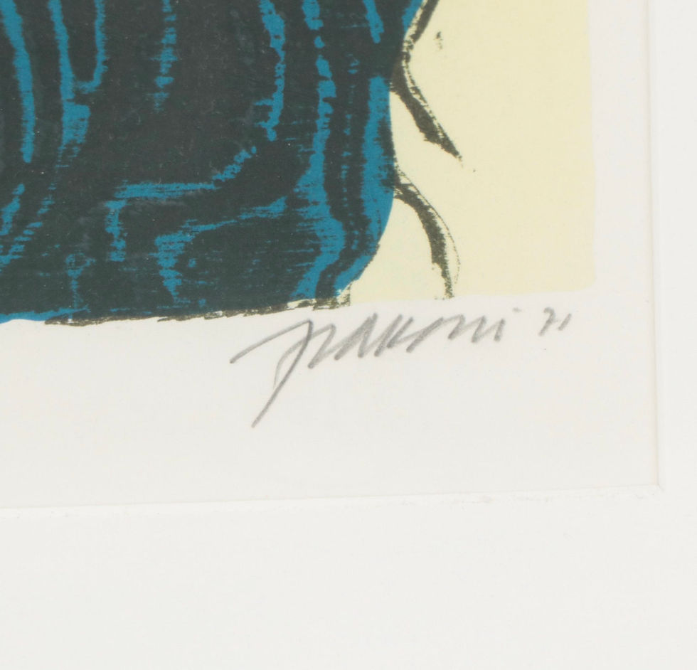 Thumbnail: Woodcut, framed print "Sioux-Plains"