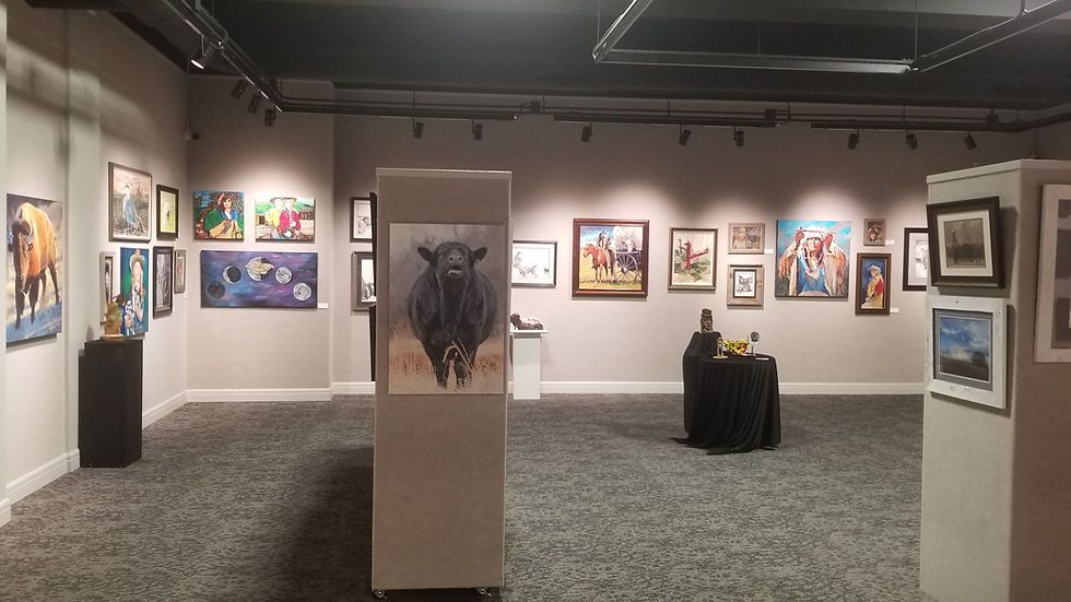 current artwork in the galleries at the prairie arts center in north platte nebraska