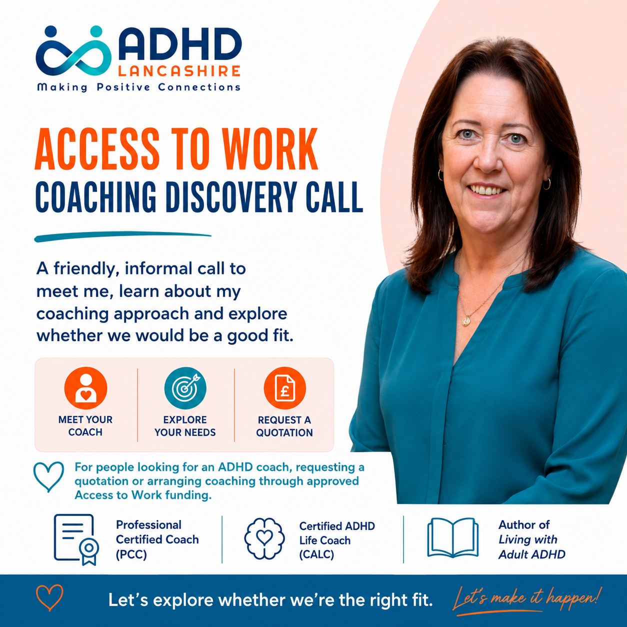 Access to Work Coaching Discovery Call with Bernadette Ashton, Professional Certified Coach