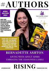Bernadette Ashton award wining author 2024 - Living with Adult ADHD book