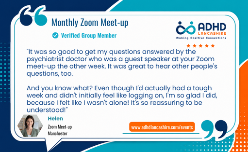 ADHD Lancashire online adult meet-up