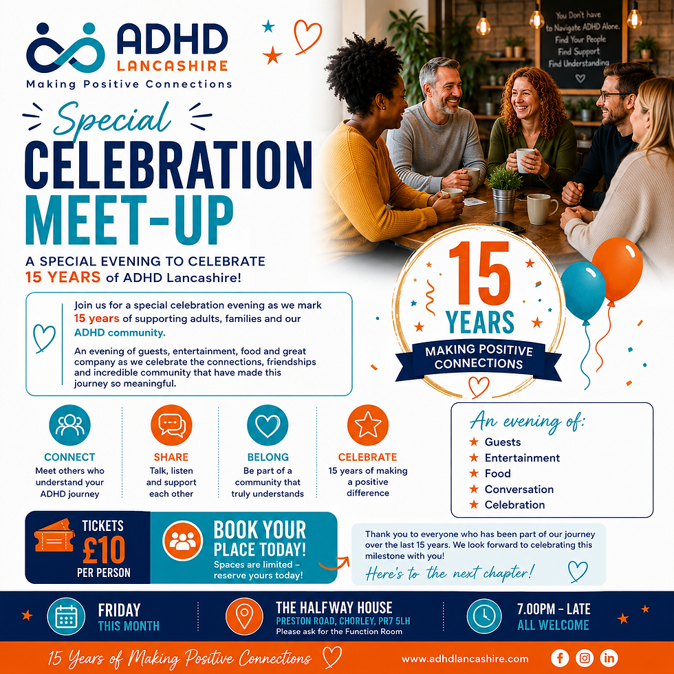 Celebrating 15 years of ADHD Lancashire