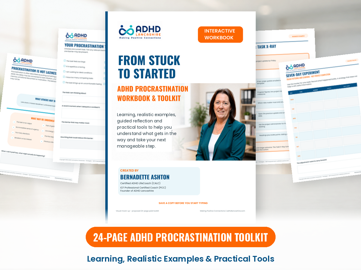 ADHD Procrastination Workbook and Practical Toolkit