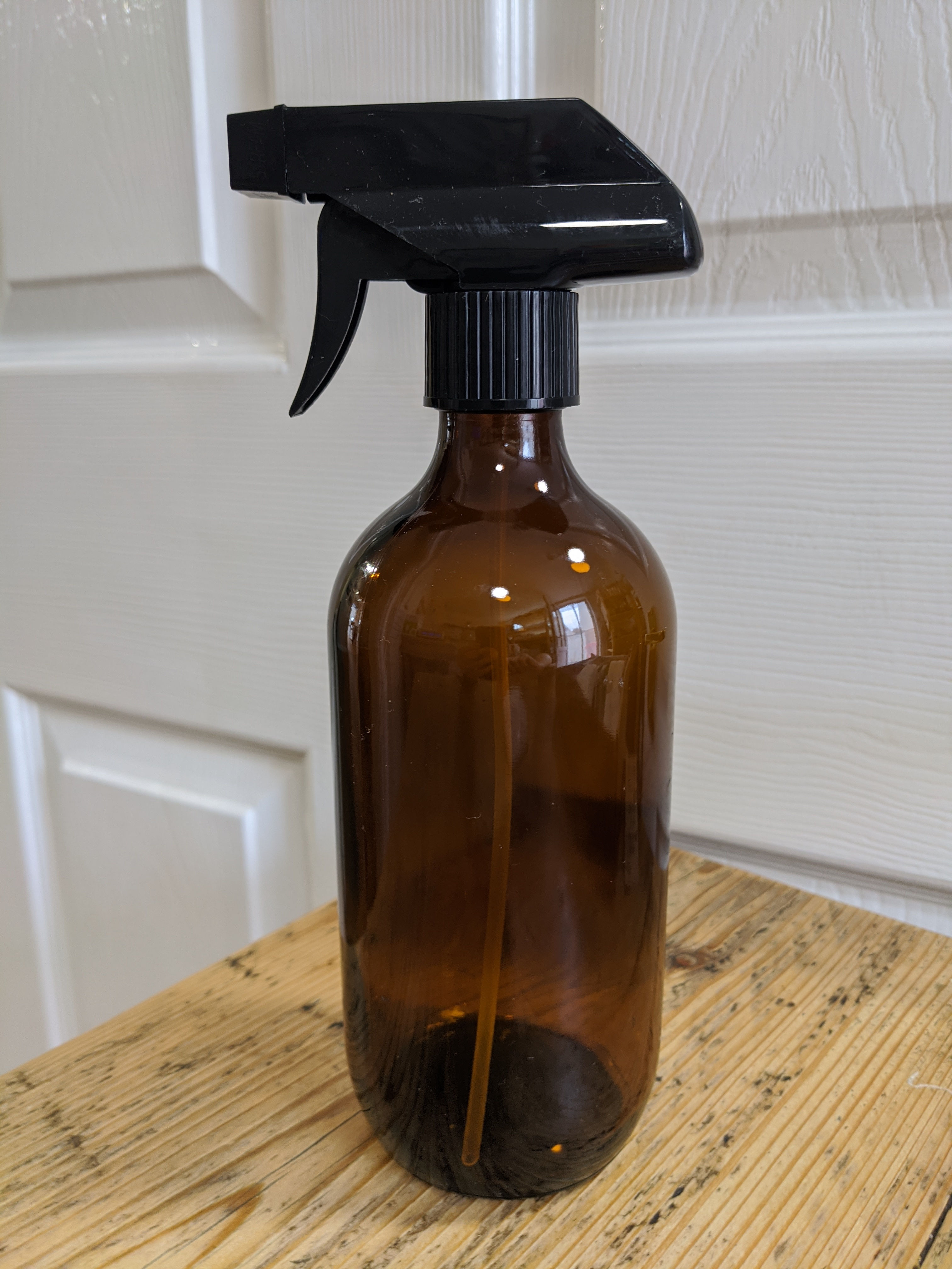 Amber glass spray bottle 500ml