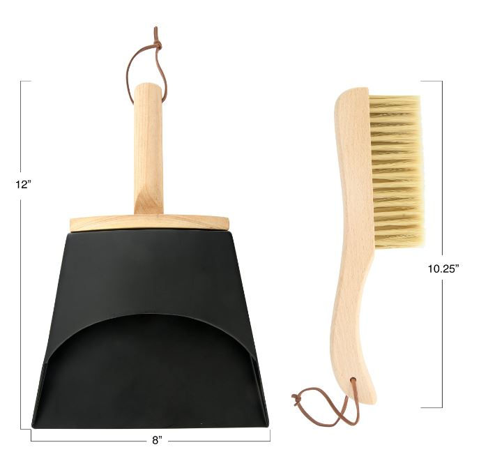 Thumbnail: Lighthouse Point Collection- beech wood dust pan & brush