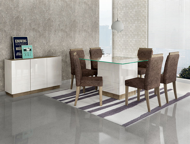 Mesa Fama + 6 cadeiras Ilha