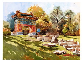 04 Chinese Garden,  38 x 28 cm.jpg