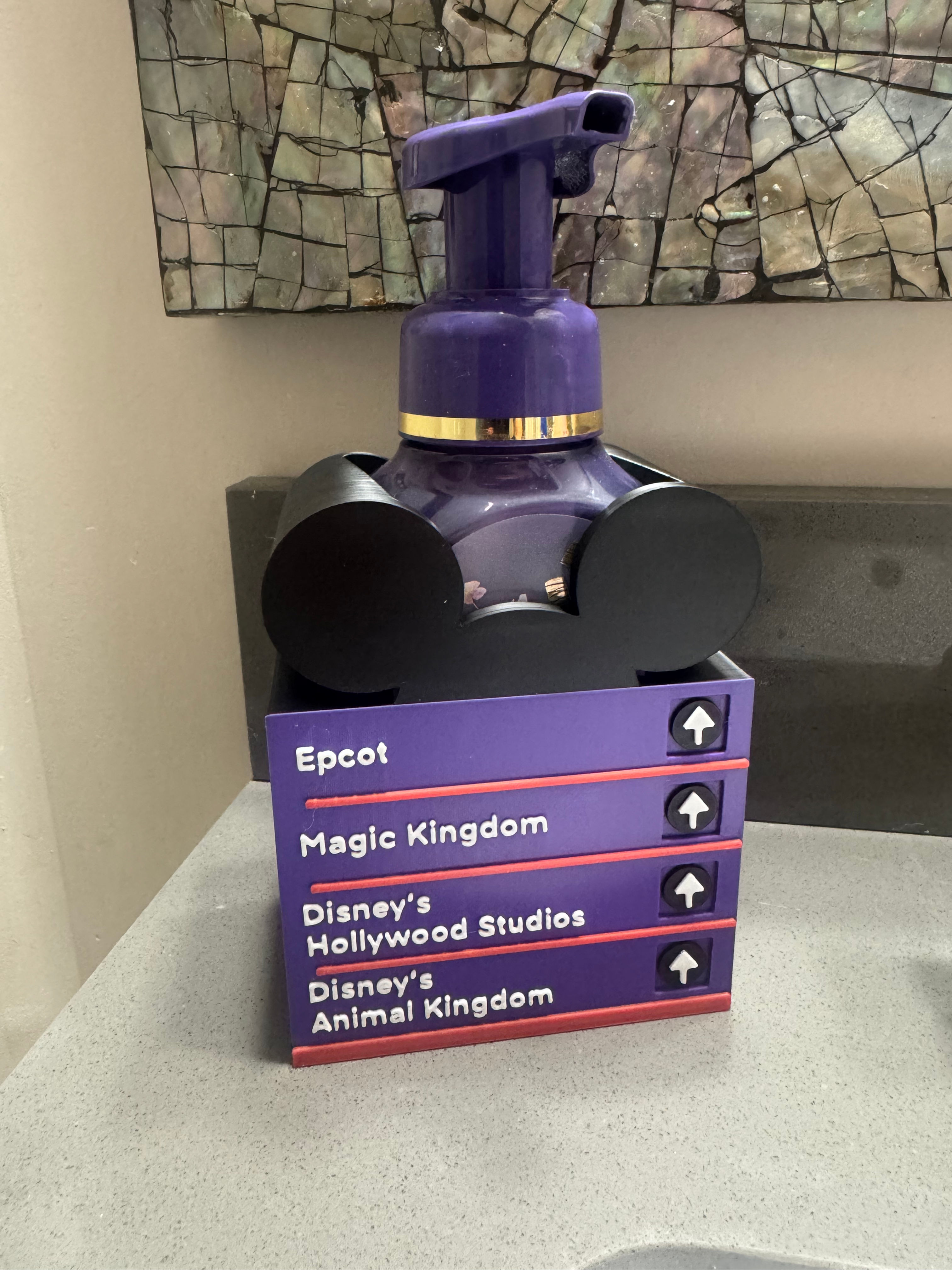 Mouse street sign soap holder