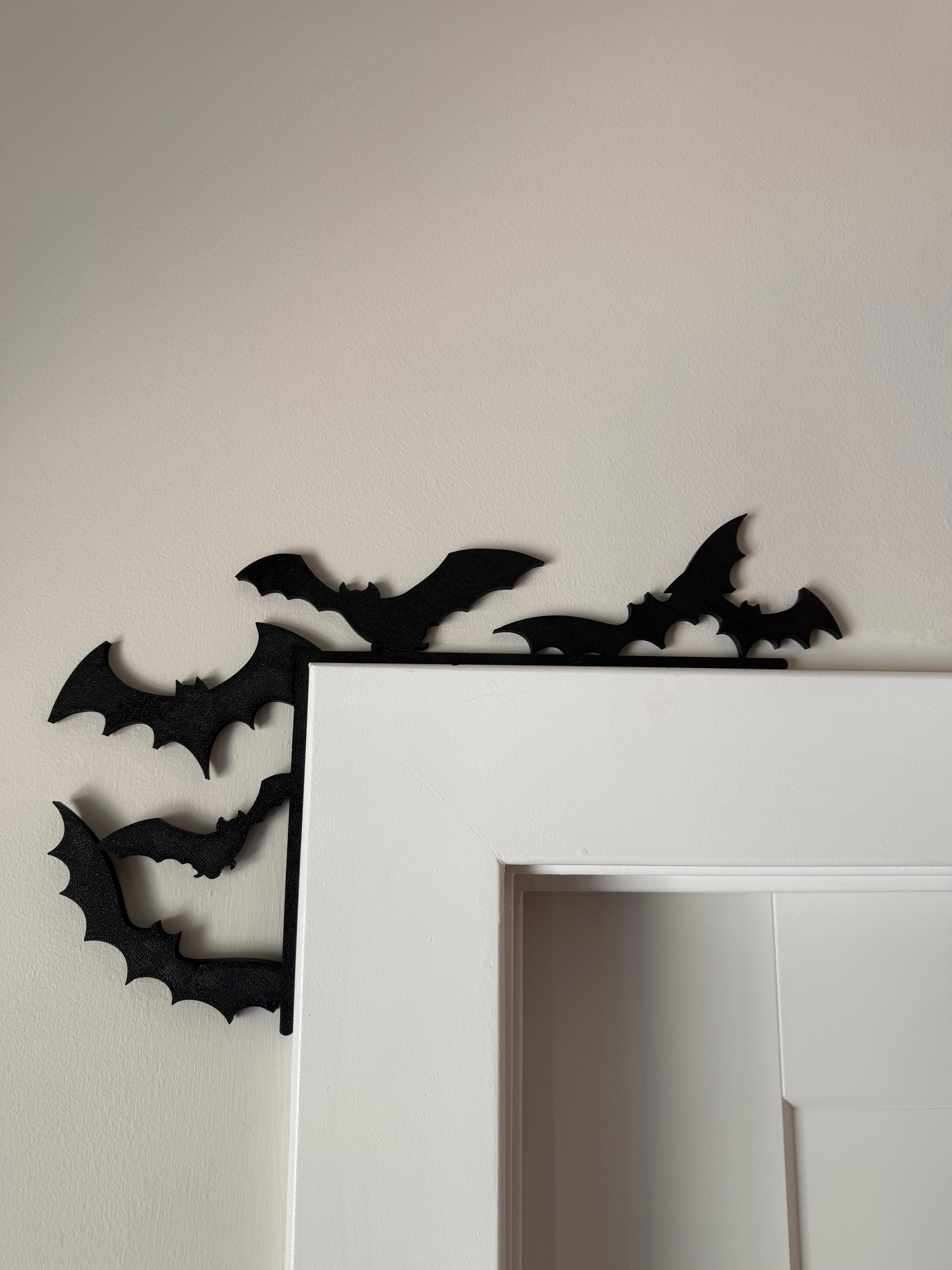Flying Bat Swarm Corner Door