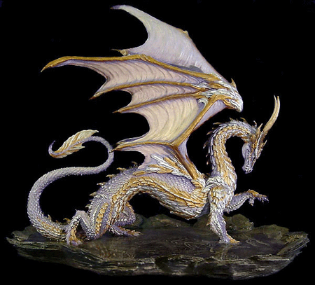 Andrew Bill's dragon sculpture Pride from the Seven range