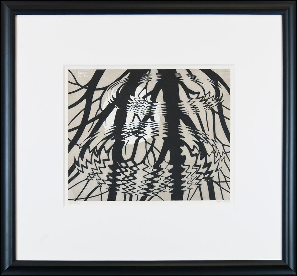 Rippled Surface (B.367) 1950 Linoleum Cut