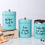 Thumbnail: New Farmhouse Kitchen Decor Canisters Set of 3-Tea WAKE UP-PIST