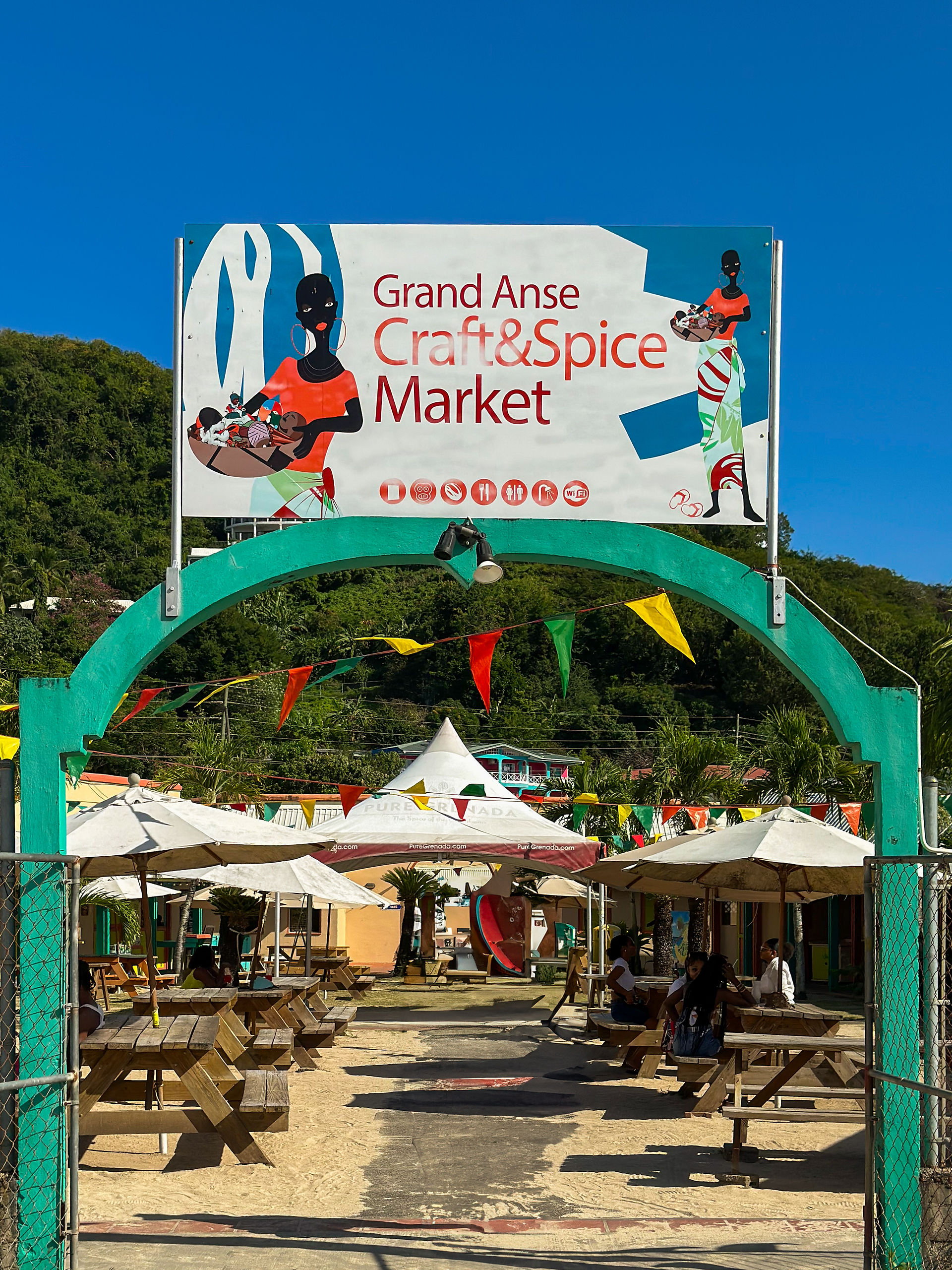 Grand Anse Spice Market Sign