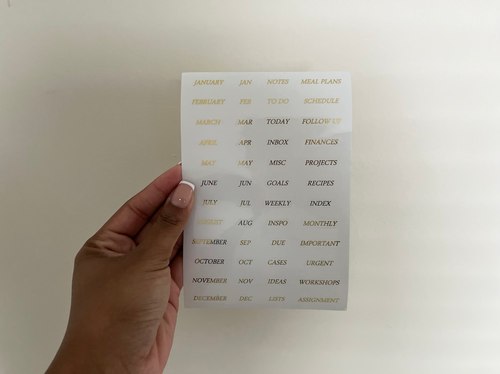Diviserified Labels Divider Label | Gold | Pure Life Stationery