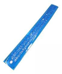 Regla flexible de colores 30cm Abecedario