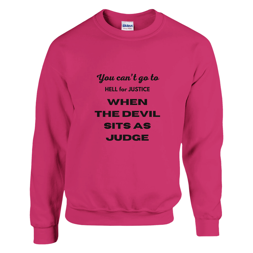 Thumbnail: You can't go to hell for justice when the devil sits as judge Women's clothing