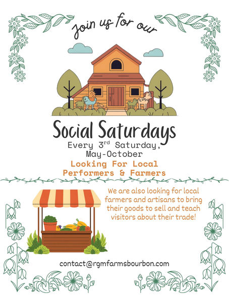 Come enjoy Social Saturdays!